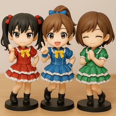 コミケに出店しているサークルのアニメフィギュア