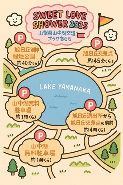 ラブシャ無料駐車場マップ