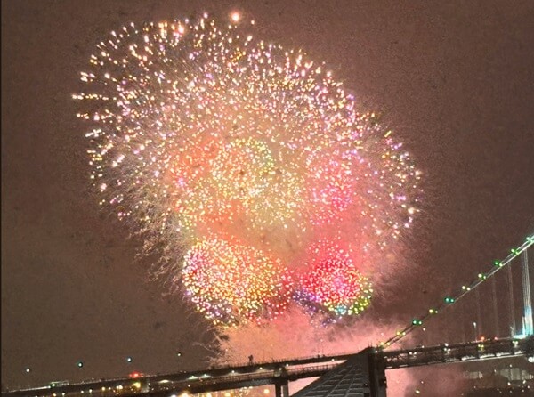 スターアイランド穴場からの花火・台場公園