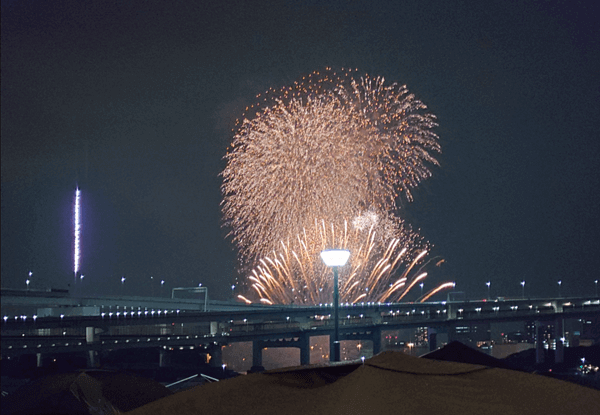 スターアイランド穴場からの花火