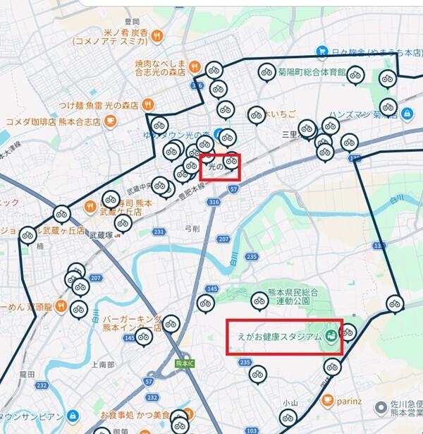 チャリチャリマップ