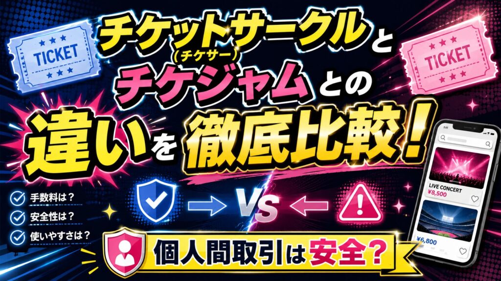 チケサ―とチケジャムの違い